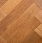 Profile view of Beige Ash Engineered Timber Herringbone 15.3mm in Beige Ash colour neutral tone herringbone flooring sample