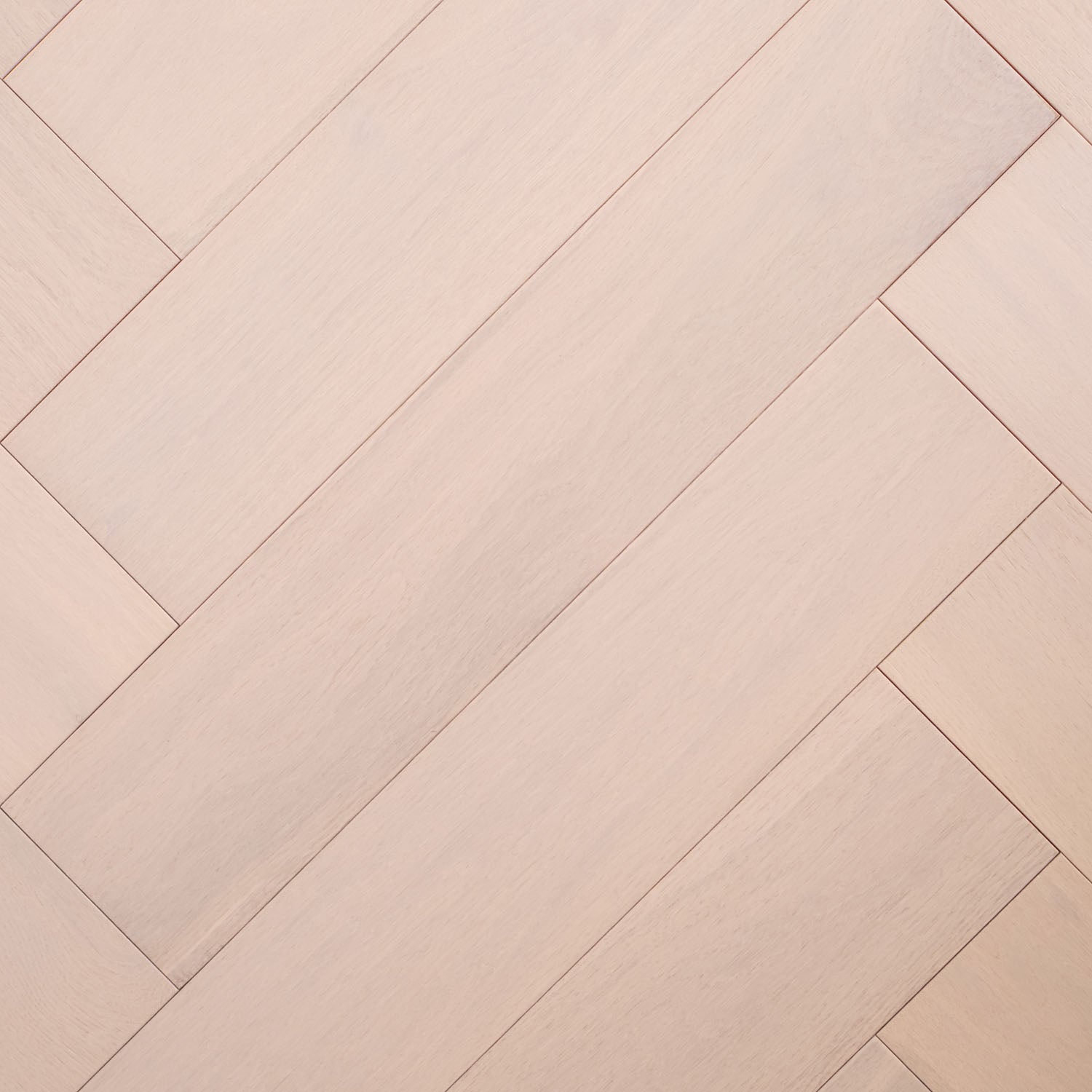 Top-down view of Casper White Engineered Timber Herringbone 15.3mm in Casper White colour light tone herringbone flooring sample