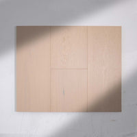 Perspective view of Casper White Engineered Timber Plank 15.3mm in Casper White colour light tone timber flooring sample