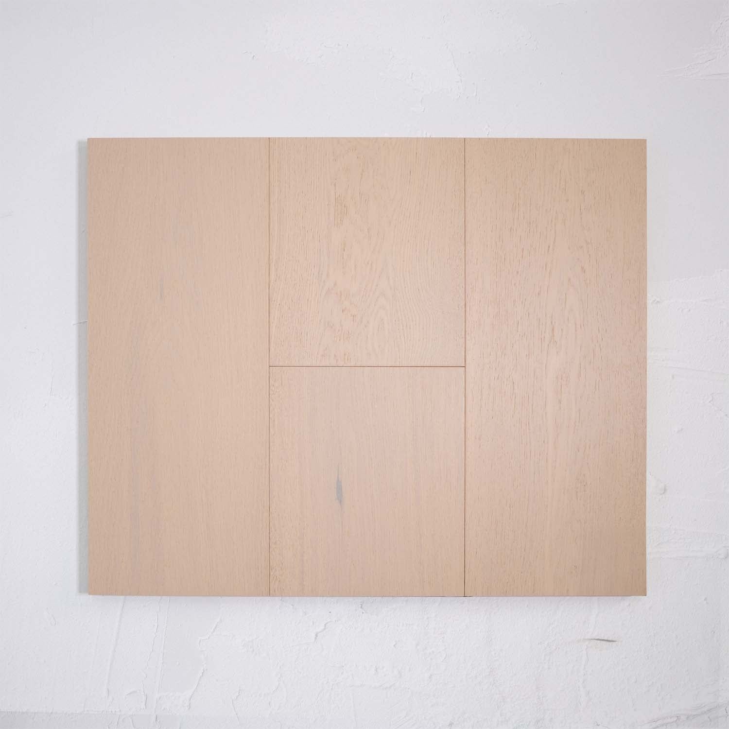 Angled view of Casper White Engineered Timber Plank 15.3mm in Casper White colour light tone timber flooring sample