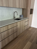 Detail view of Coastal Blackbutt SPC 6.5mm SPC hybrid flooring sample