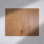 Detailed view of Coral Sand Engineered Timber Plank 15.3mm in Coral Sand colour warm tone timber flooring sample