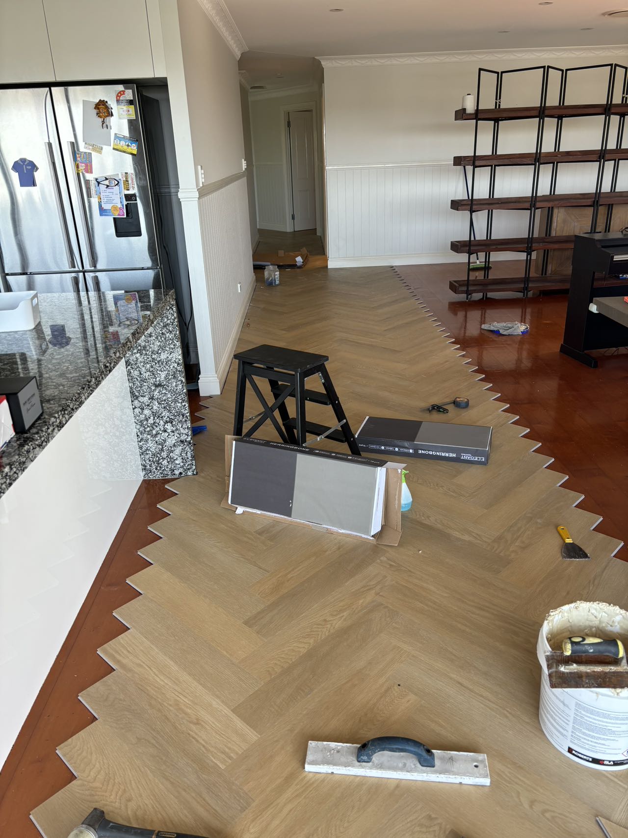 French Oak SPC Herringbone 9.5mm