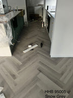 Snow Grey SPC Herringbone 9.5mm