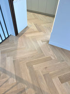 Tinge Clay Engineered Timber Herringbone 15.3mm