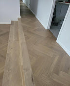 Light Neutral Engineered Timber Herringbone 15mm