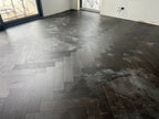 Midnight Grey Engineered Timber Herringbone 15mm