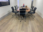 Detail view of Pale Sand SPC 6.5mm SPC hybrid flooring sample