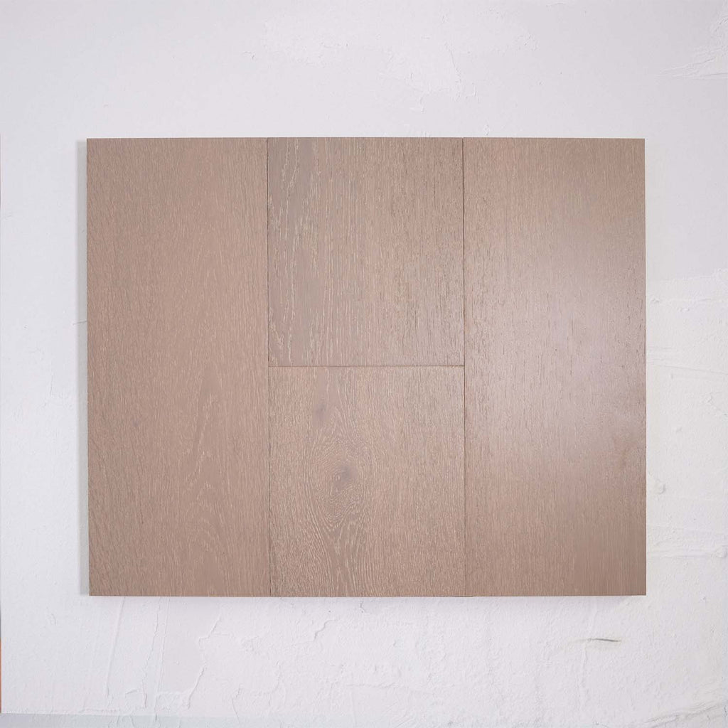 Top-down view of Pale Oak Engineered Timber Plank 15.3mm in Pale Oak colour warm tone timber flooring sample