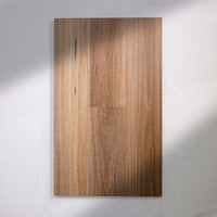 Perspective view of QLD Spotted Gum Hybrid Flooring 6.5mm in QLD Spotted colour warm tone hybrid flooring sample