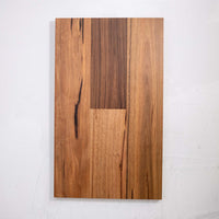 Front view of Spotted Gum Rustic Australian Hardwood 14/3mm in Spotted Gum colour warm tone timber flooring sample