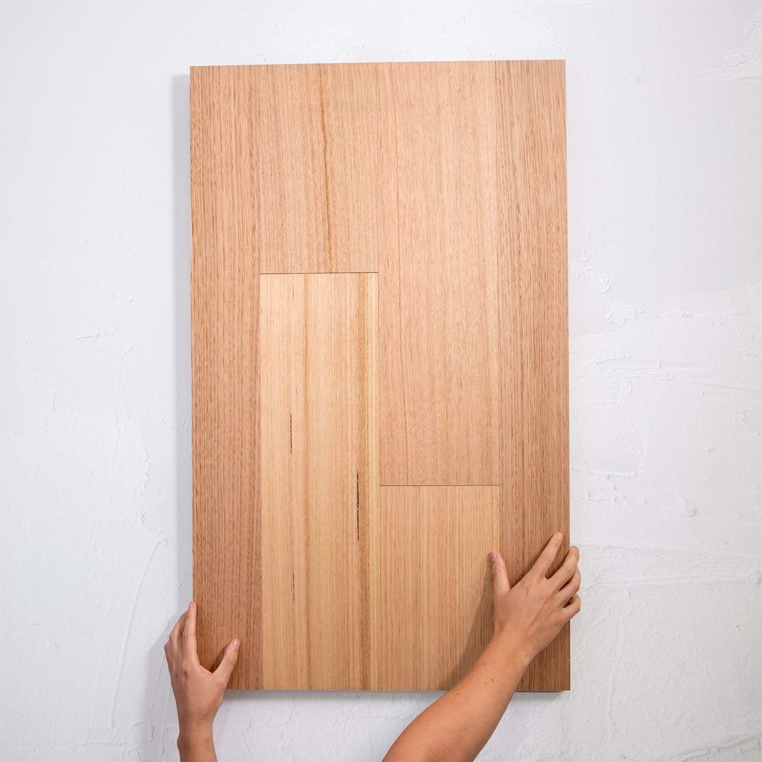 Perspective view of Victoria Ash Australian Hardwood 14.3mm in Victoria Ash colour neutral tone timber flooring sample